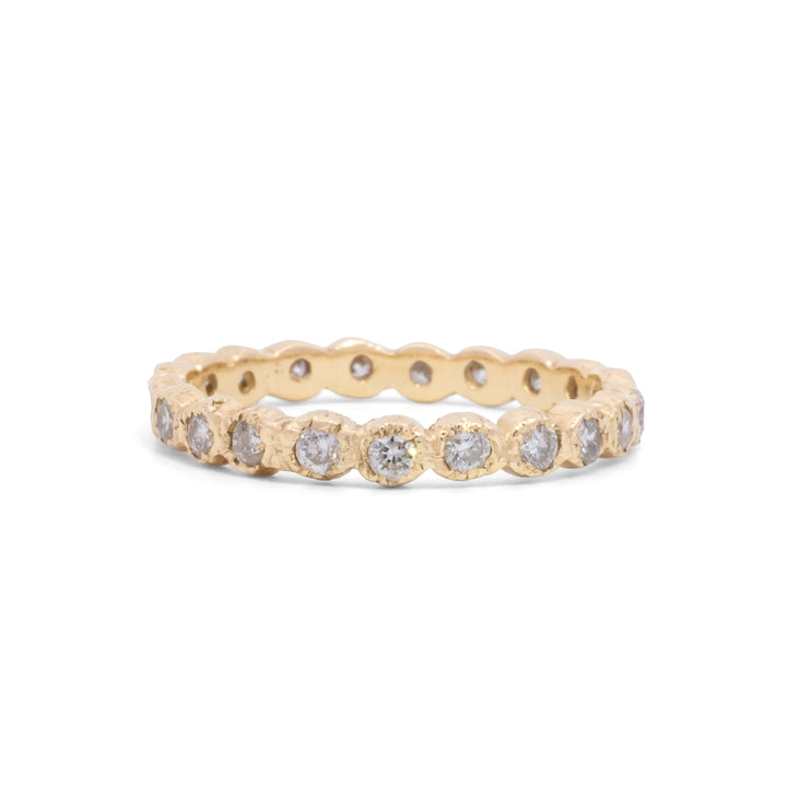 Textured Diamond Eternity Ring