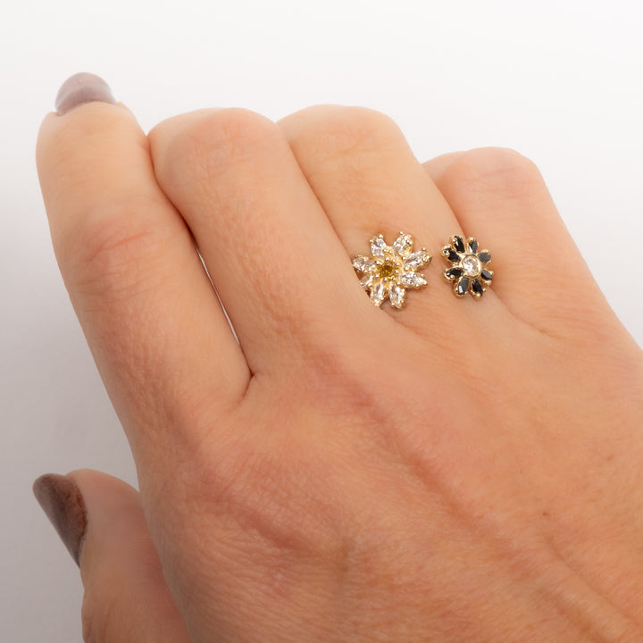 Garden of Daisies Open Top Diamond Ring