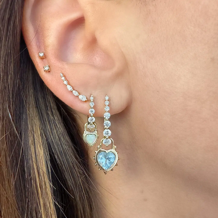 Diamond Constellation Crawler Post Earrings