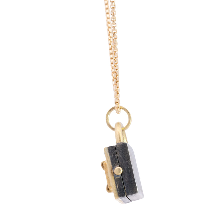 Mini Baguette Diamond Locket