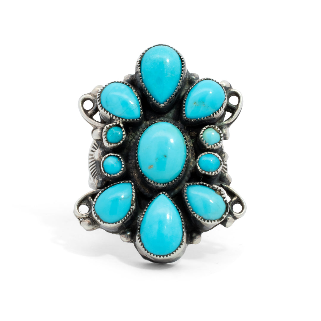Leo Feeney Gather Turquoise Flower Ring
