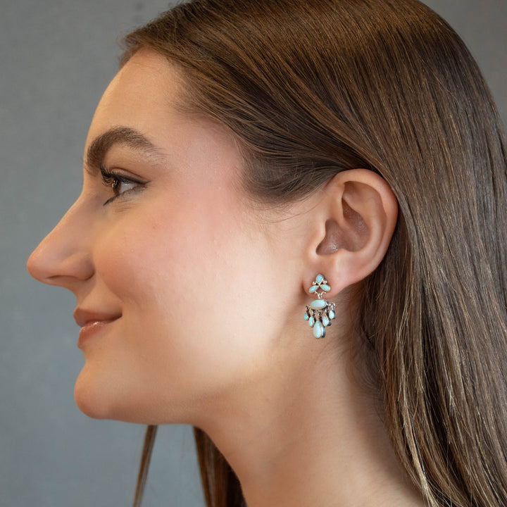 Opal Summer Rain Chandelier Earrings
