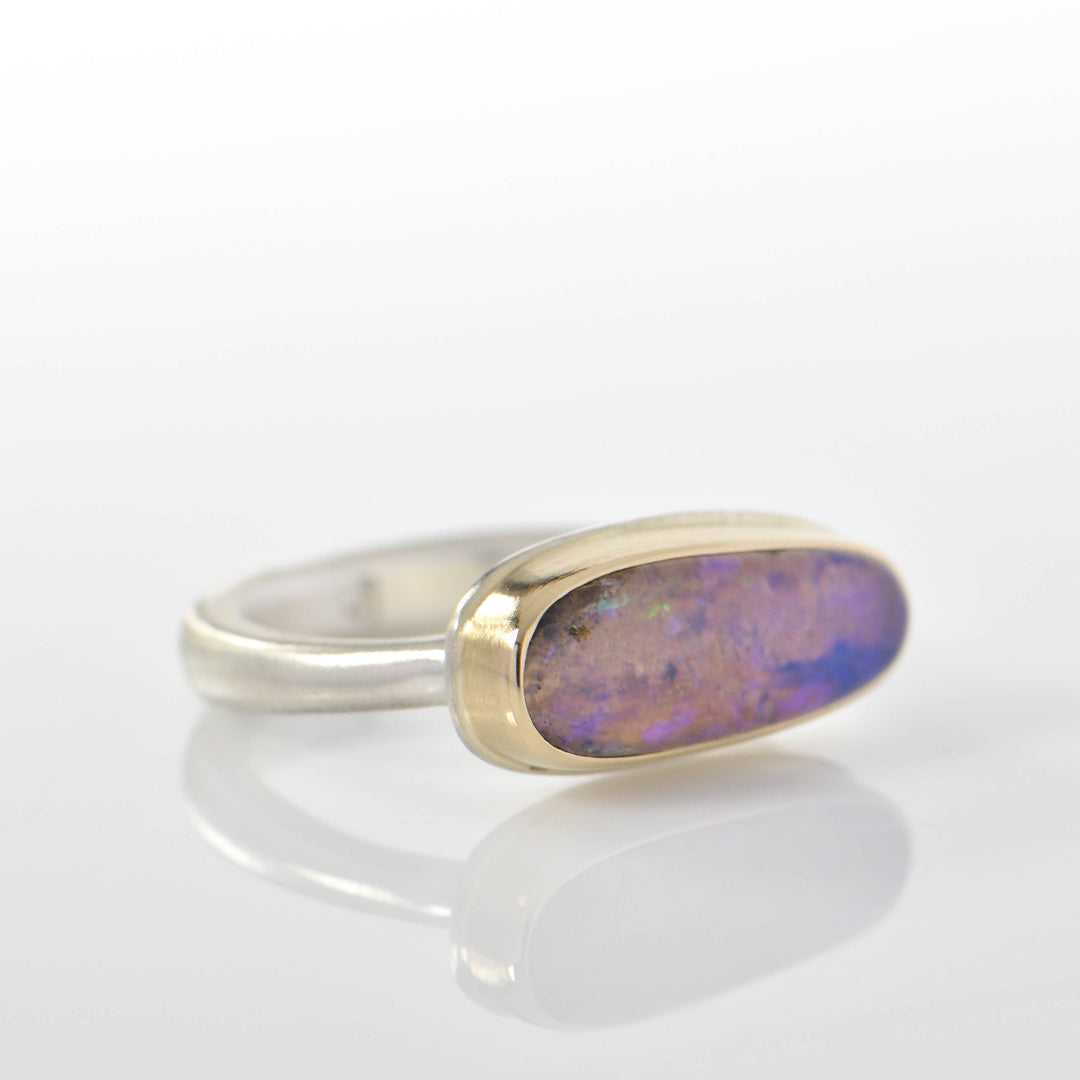 Small Boulder Opal Ring