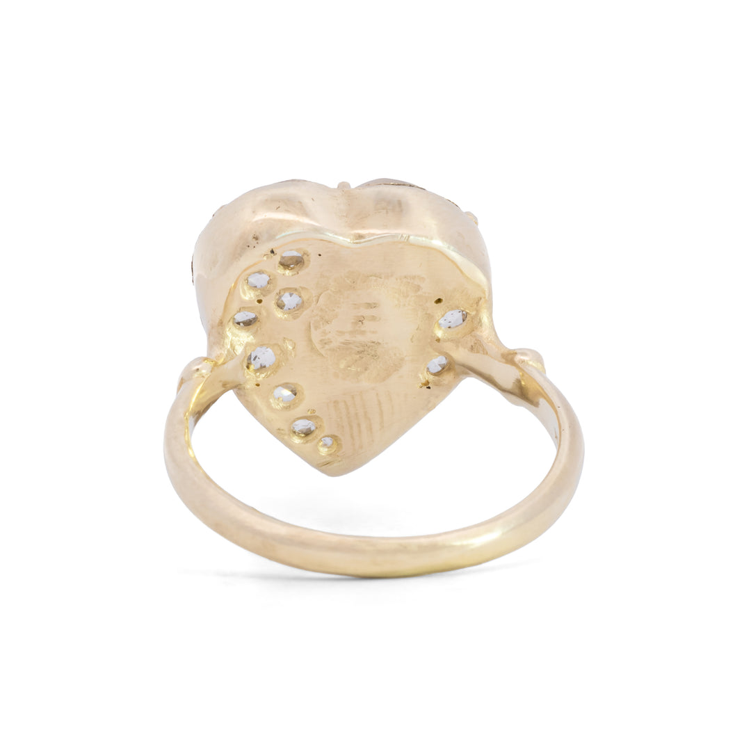 Venus Bezel Heart Ring