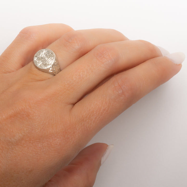 Beloved Rose Signet Ring