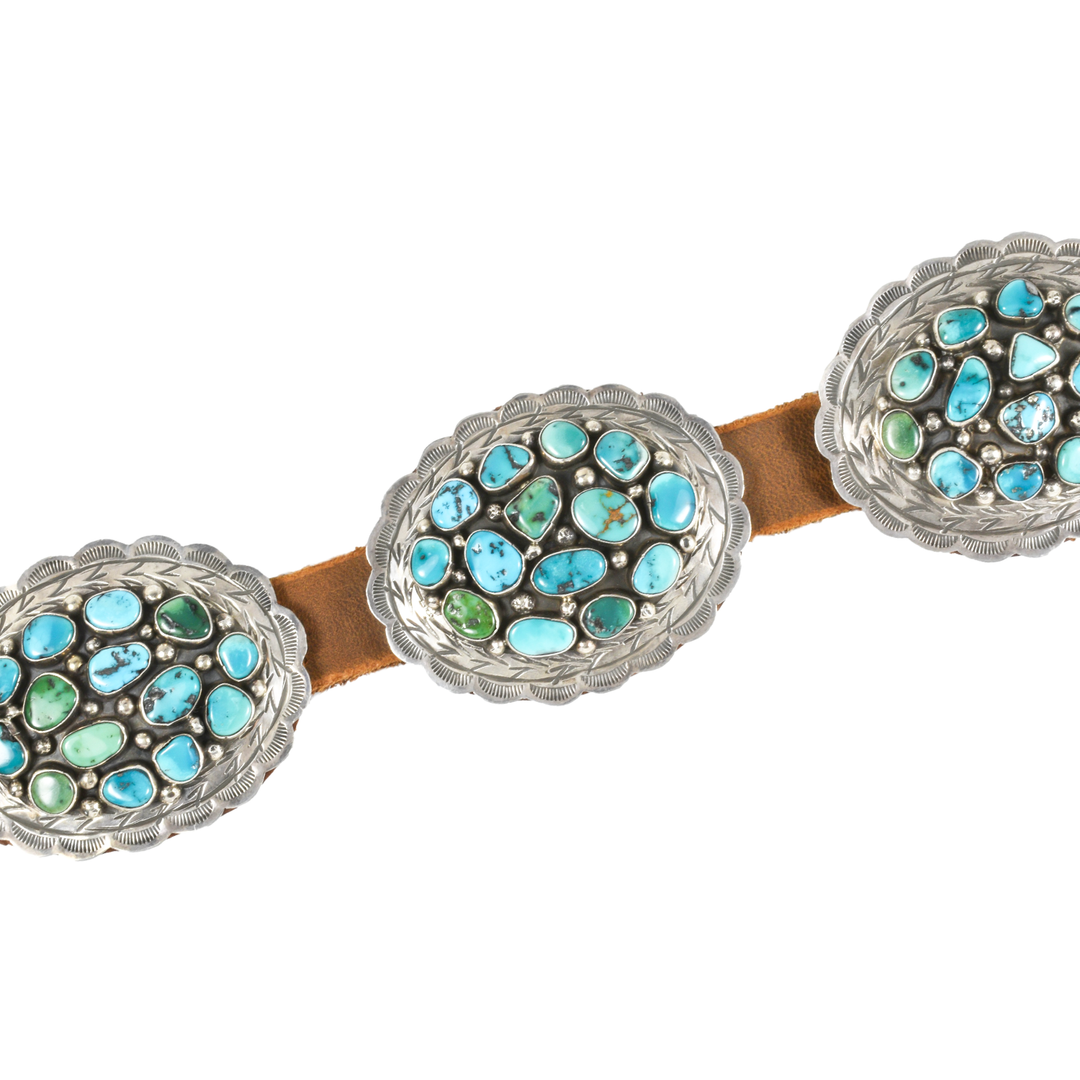 Jimmy Emerson 11 Concho Turquoise Belt