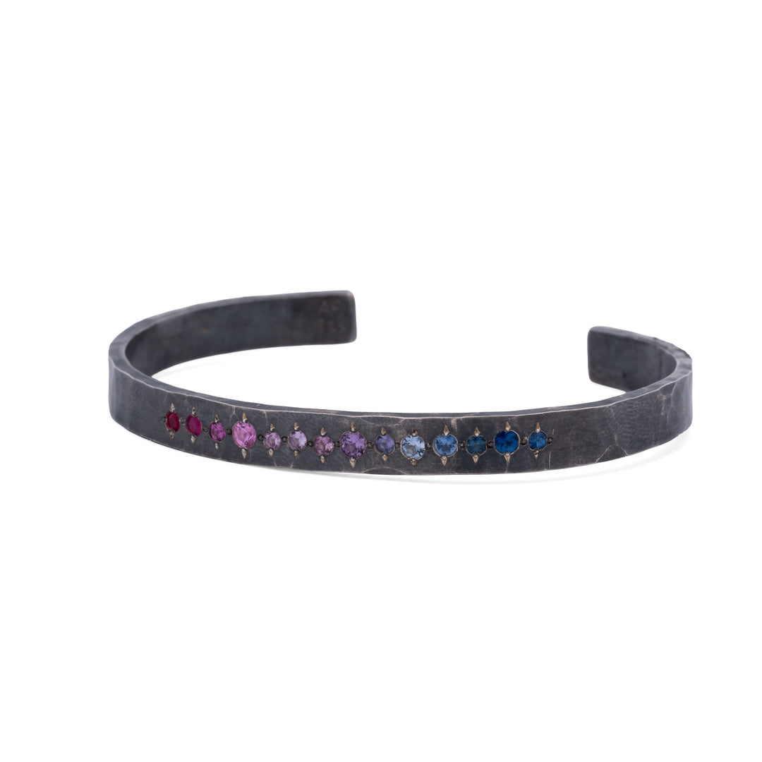 Sapphire Stream Cuff Bracelet