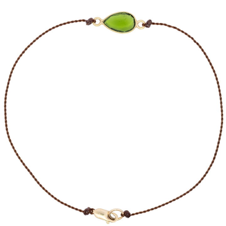 Chrome Diopside Bezel Set Bracelet