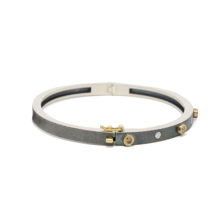 Trunk Show 4 mm Junia Champagne & White Diamond Bracelet