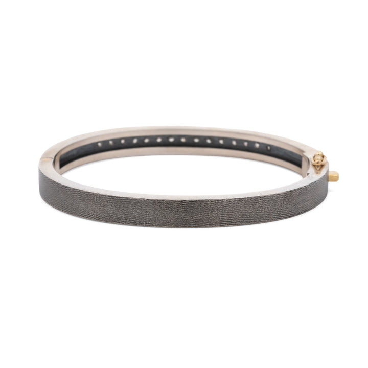 Linea 6 mm Silver and Diamond Bracelet