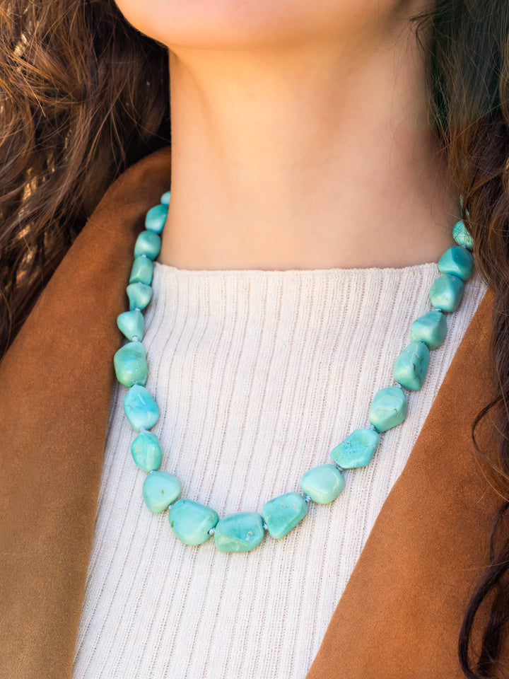 Natural Sleeping Beauty Turquoise Necklace