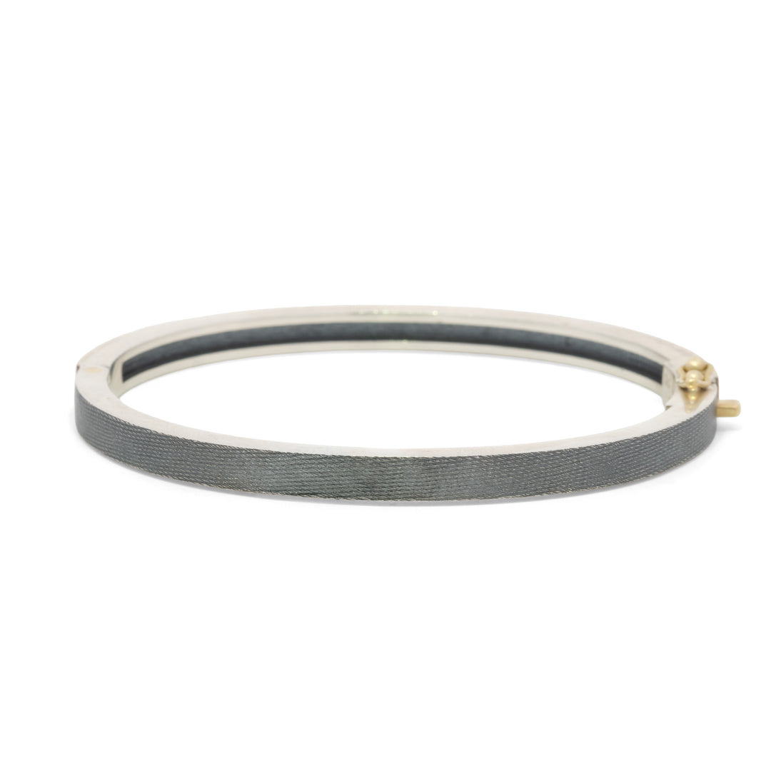 Trunk Show 4 mm Daphnie Champagne and White Diamond Bracelet