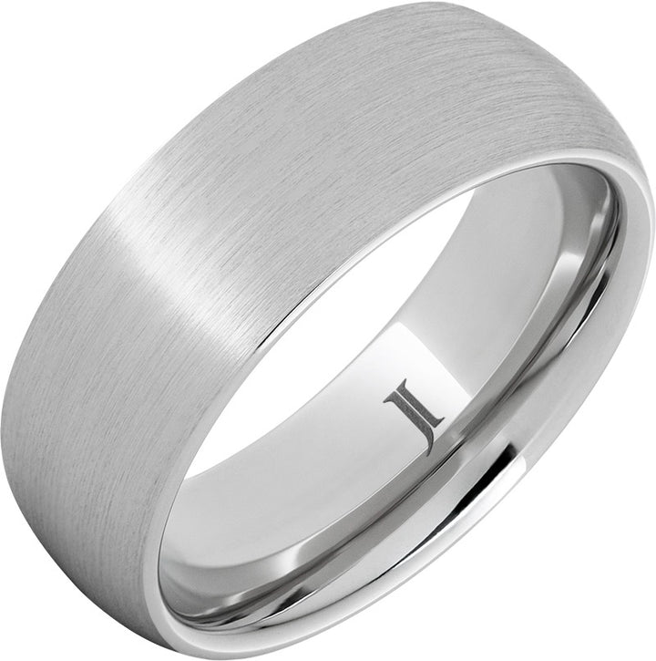 8 mm Serinium Rounded Satin Finish Ring