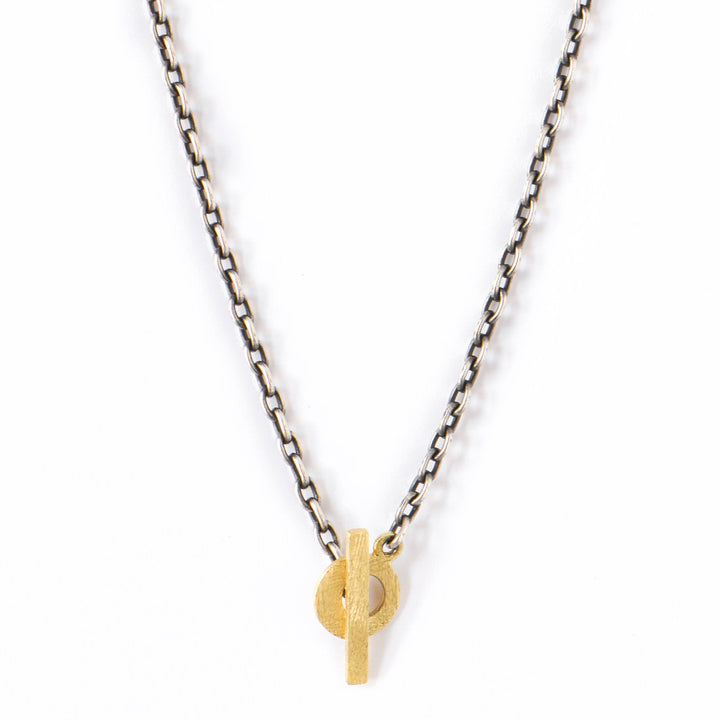 Lucia Small Toggle Oval Cable Chain Necklace