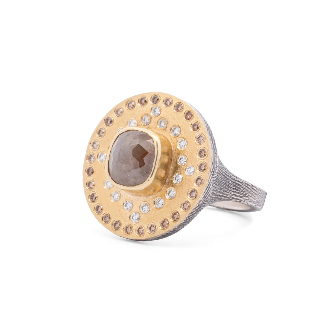 Trunk Show 1.70 ct Rose Cut Diamond Ring