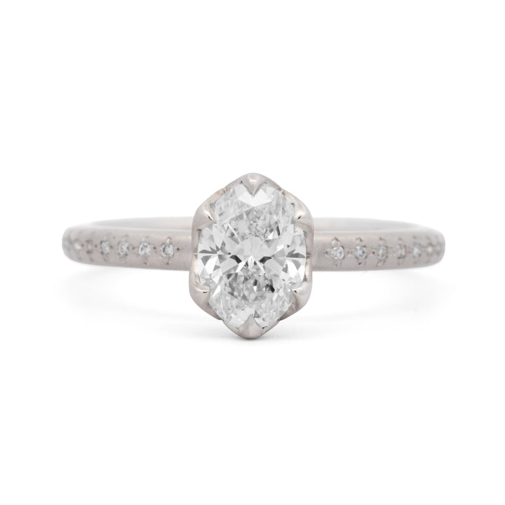 0.92 ct Oval Brilliant Cut Diamond Ring
