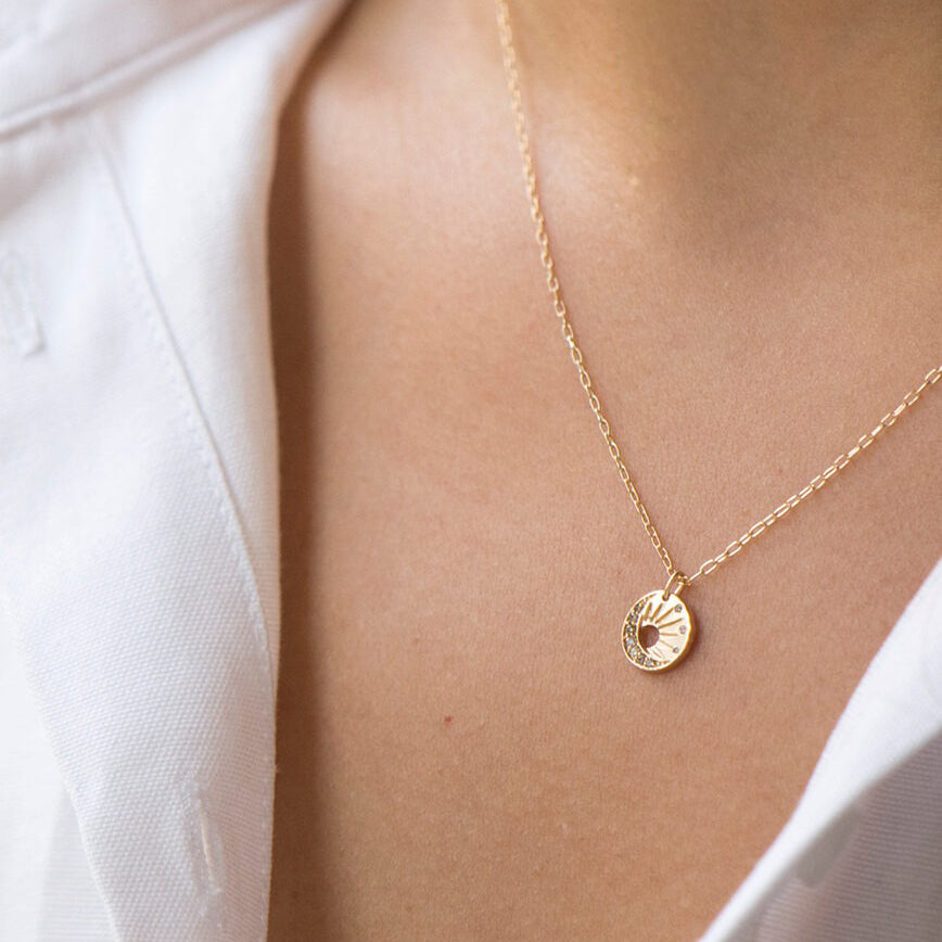 Little Sun and Moon Necklace