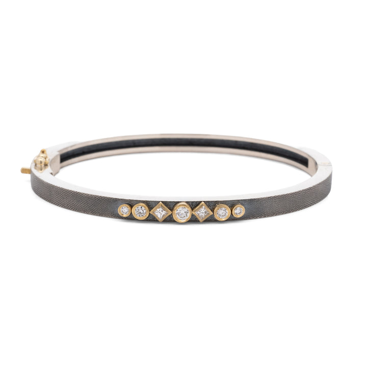 Petra 4mm Bezel White Diamond Bracelet