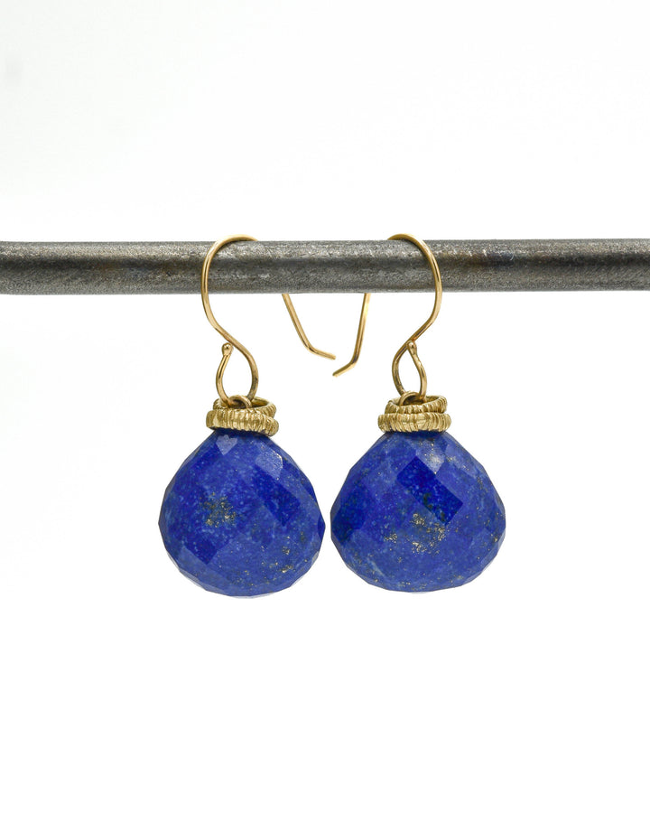 Blue Lapis Plump Earrings