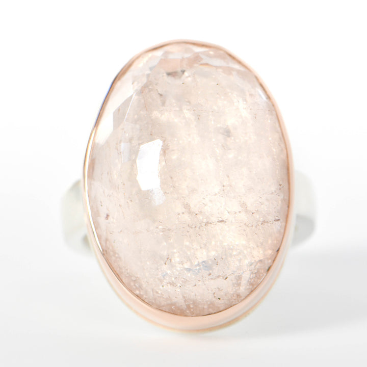 Inverted Morganite Ring