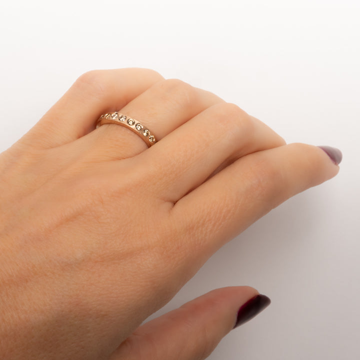 Trunk Show Adam 3 mm Champagne Diamond Ring