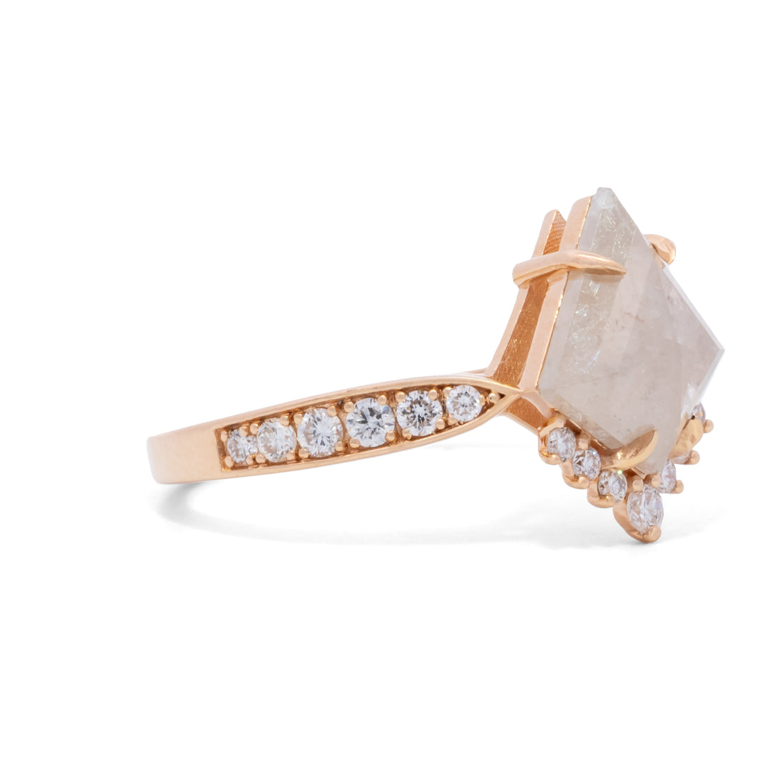 Icy Grey Kite Diamond Ring