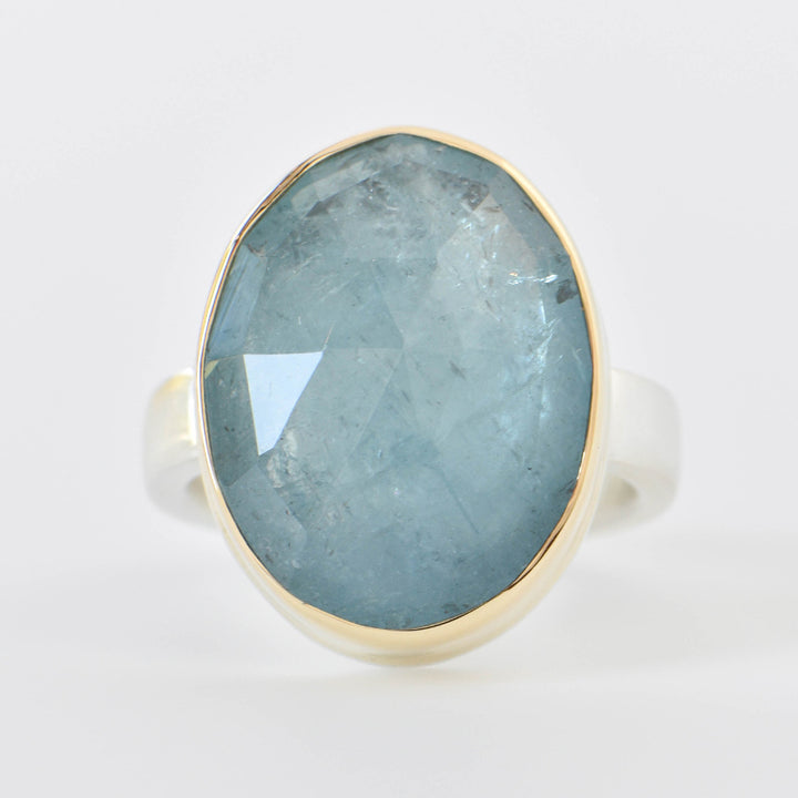 Rose Cut Aquamarine Ring