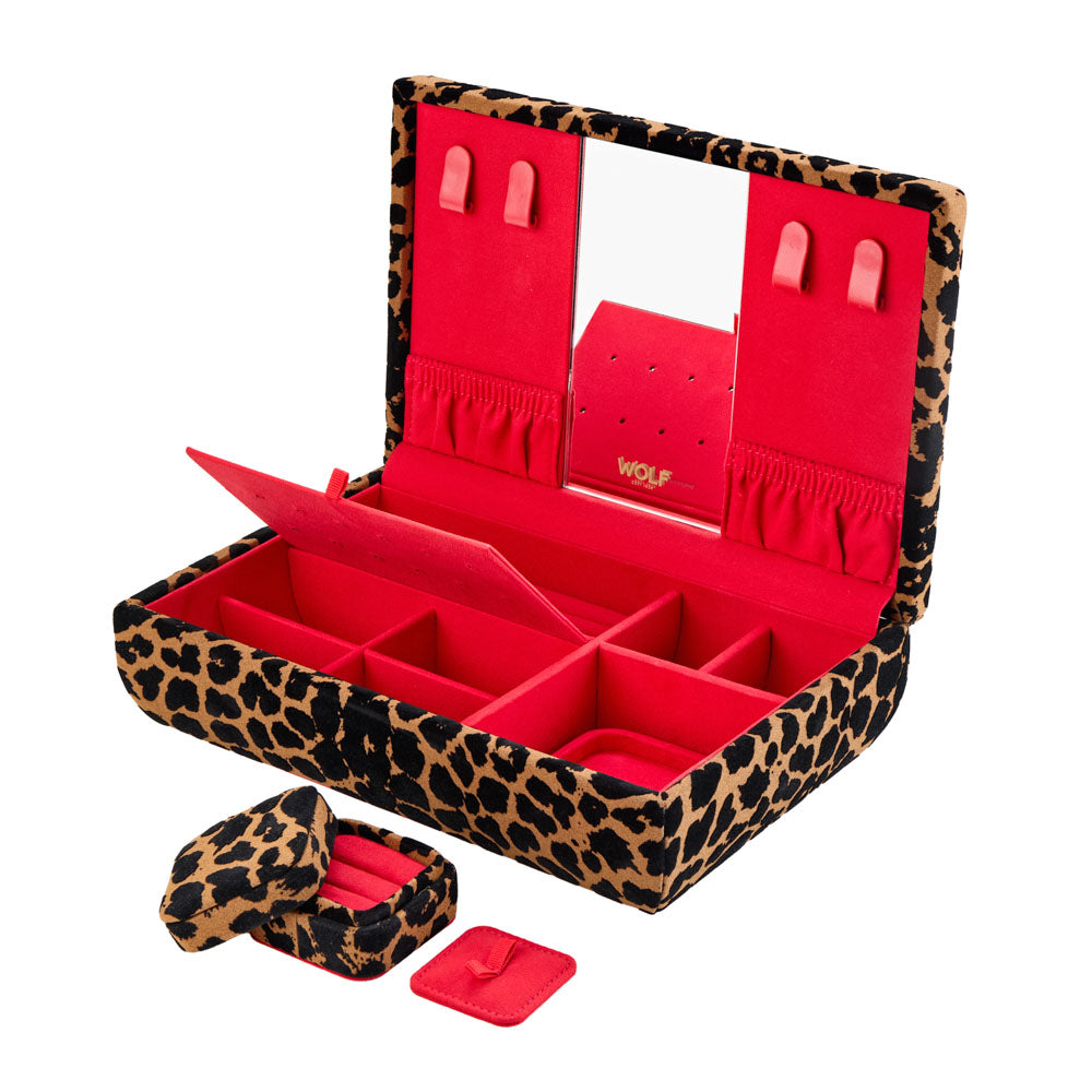 Savanna Leopard Print Medium Jewelry Box