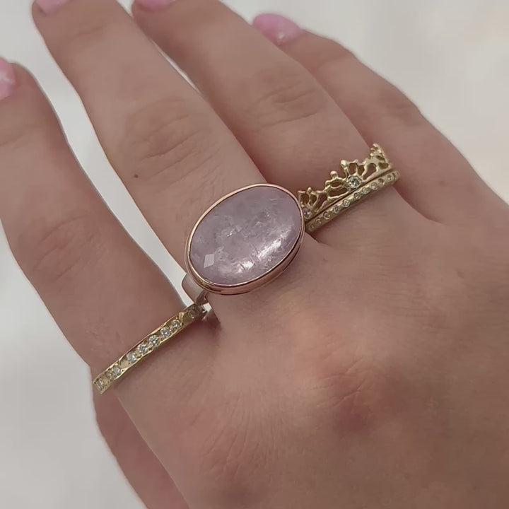 Oval Morganite Ring