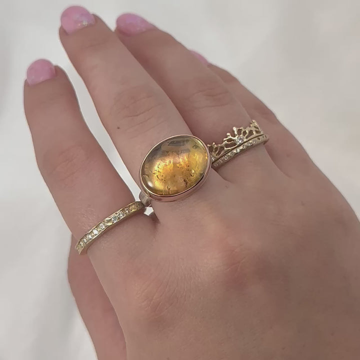 Yellow Tourmaline Ring