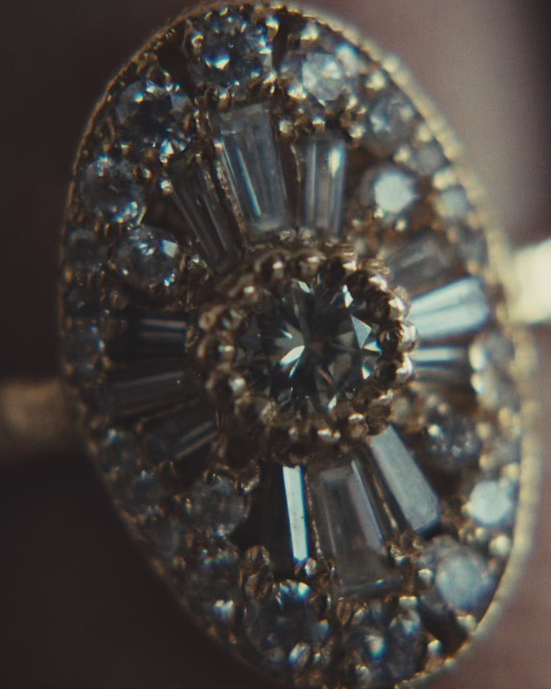 X Oval Scatter Legacy Cocktail Ring