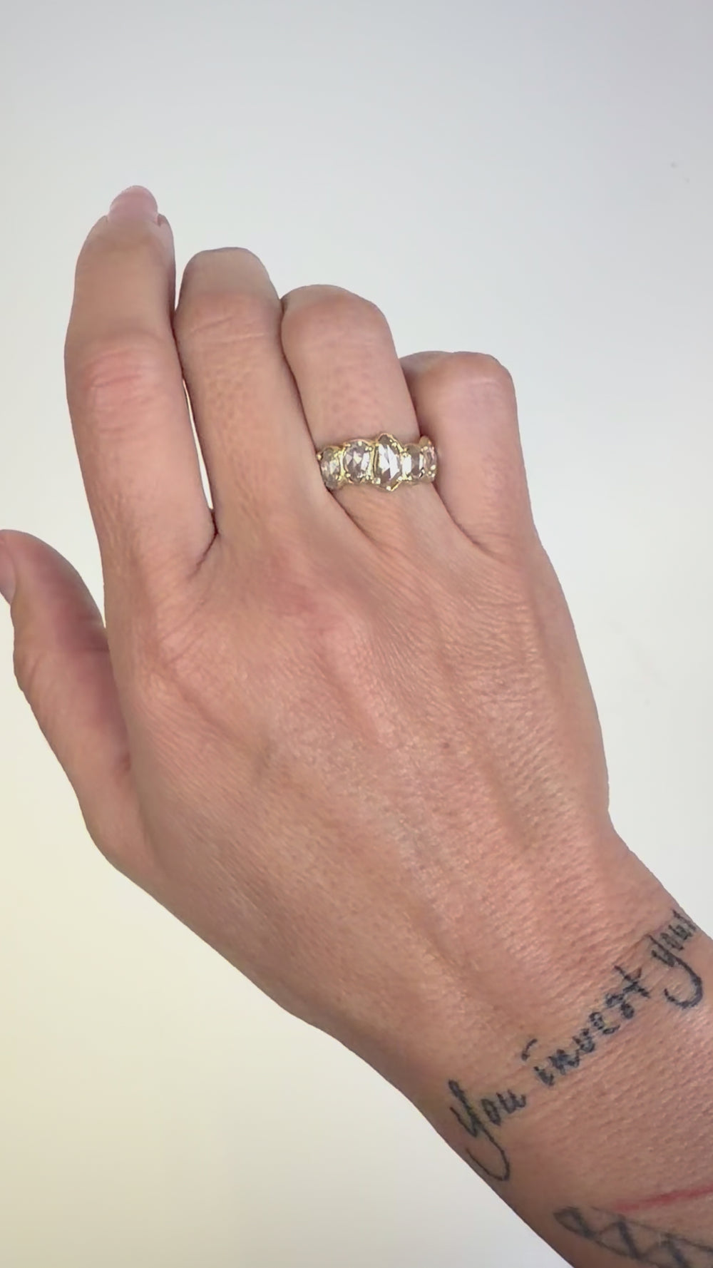 Rose Cut Diamond Ring 