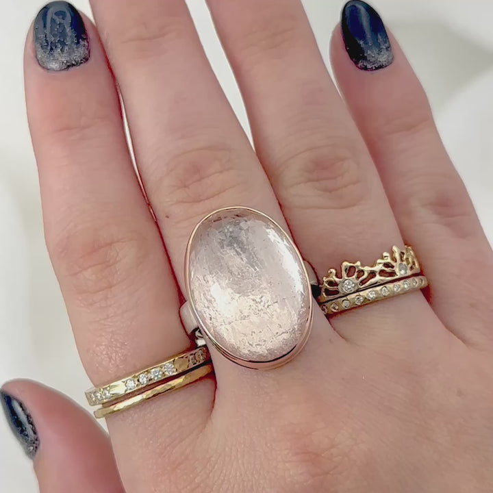 Inverted Morganite Ring