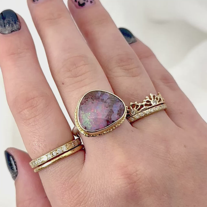 Boulder Opal Ring