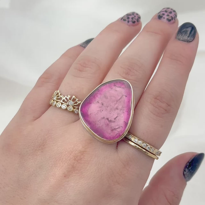 Pink Tourmaline Ring