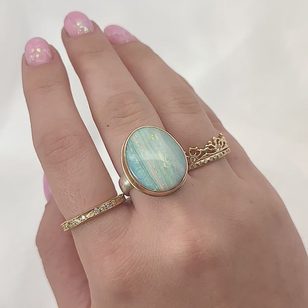 Boulder Opal Ring