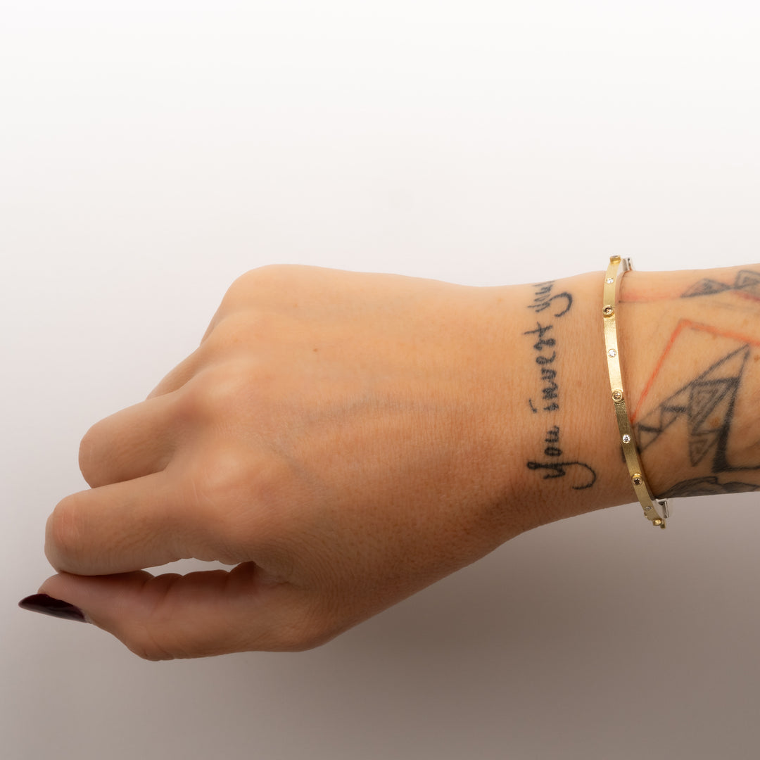 Trunk Show 2.5mm Junia Champagne & White Diamond Bracelet