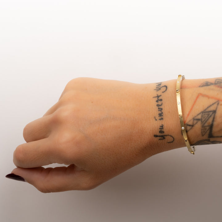 Trunk Show 2.5mm Junia Champagne & White Diamond Bracelet