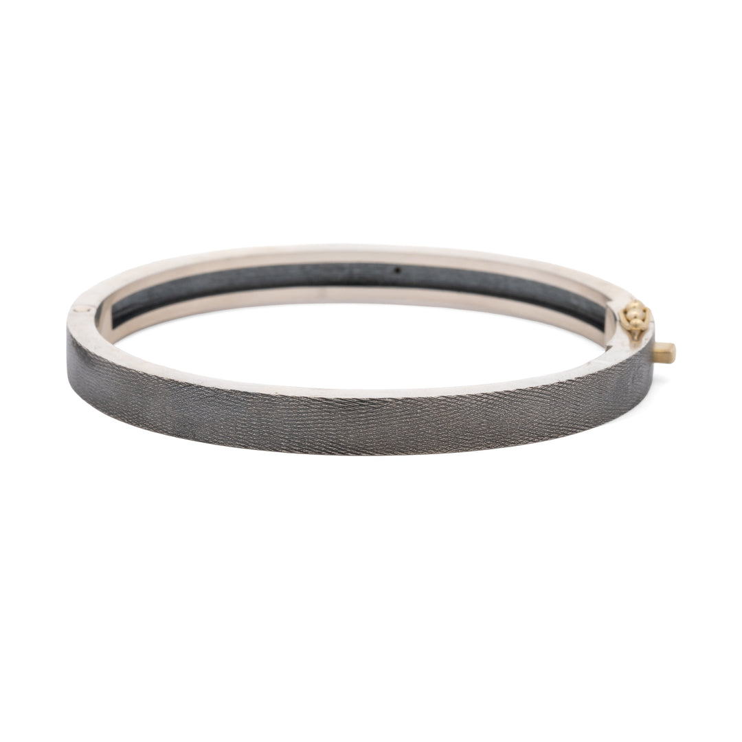 Adam 6 mm Triple Row Black & White Diamond Bracelet