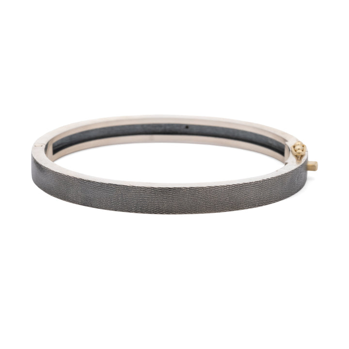 Adam 6 mm Triple Row Black & White Diamond Bracelet