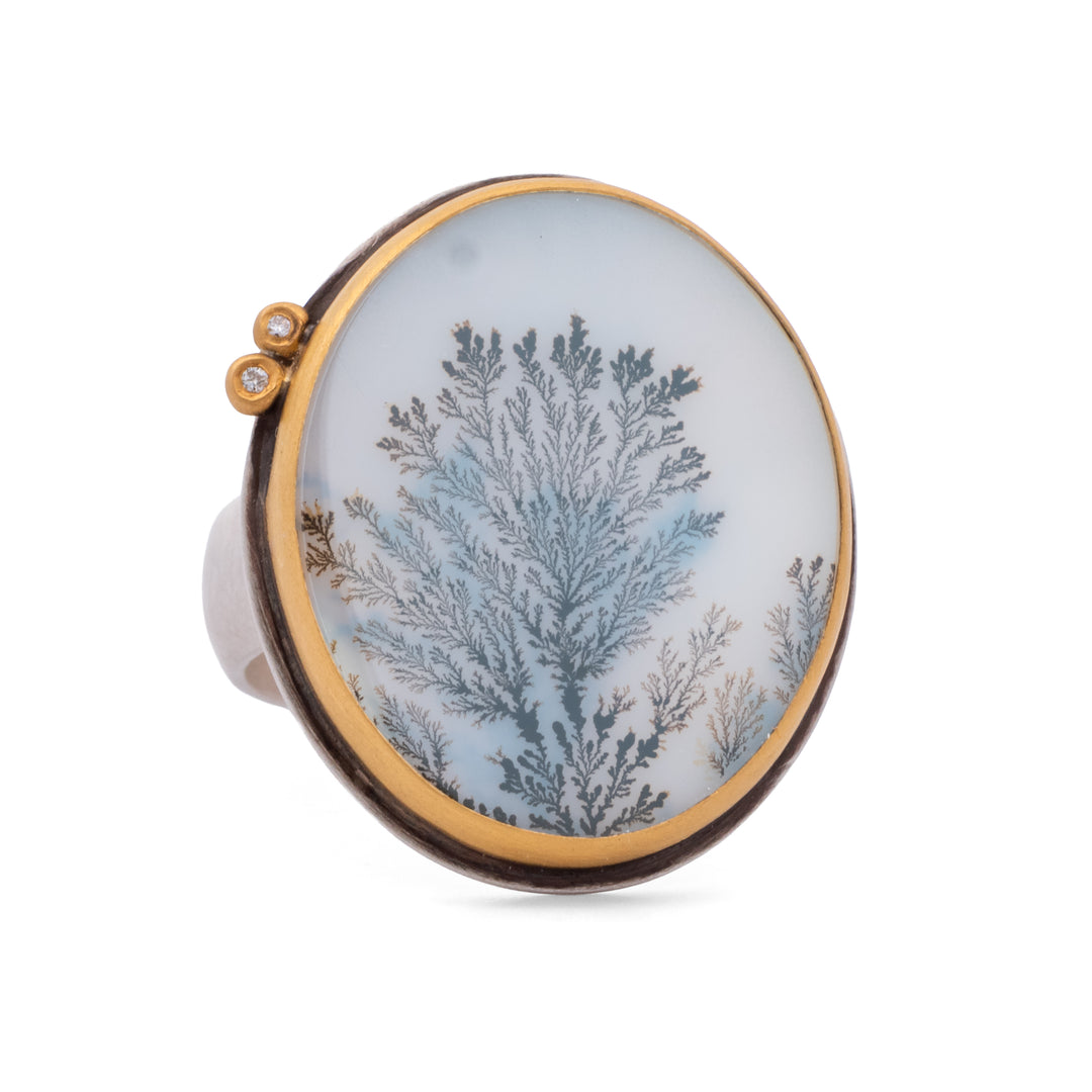 Dendritic Agate Ring