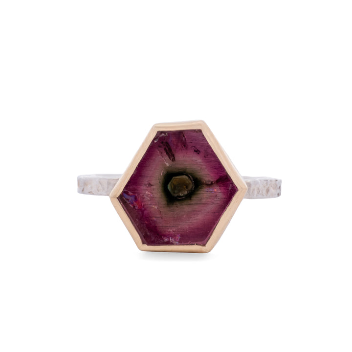 Watermelon Tourmaline Ring
