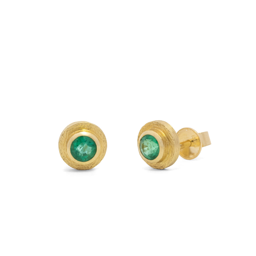 Trunk Show Emerald Post Earrings