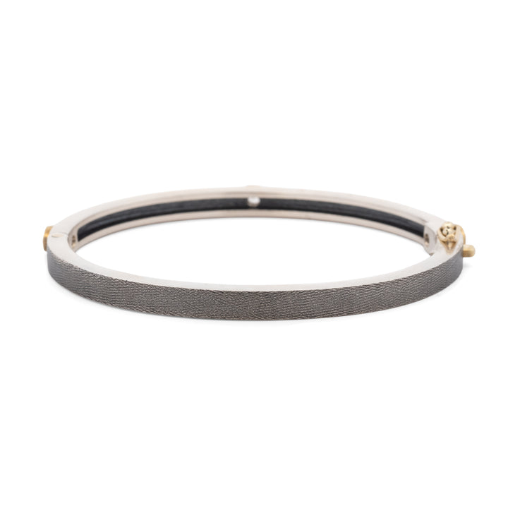Junia 4 mm Three Oval Diamond Bezel Bracelet