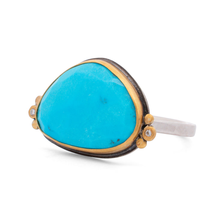 Faceted Turquoise Ring