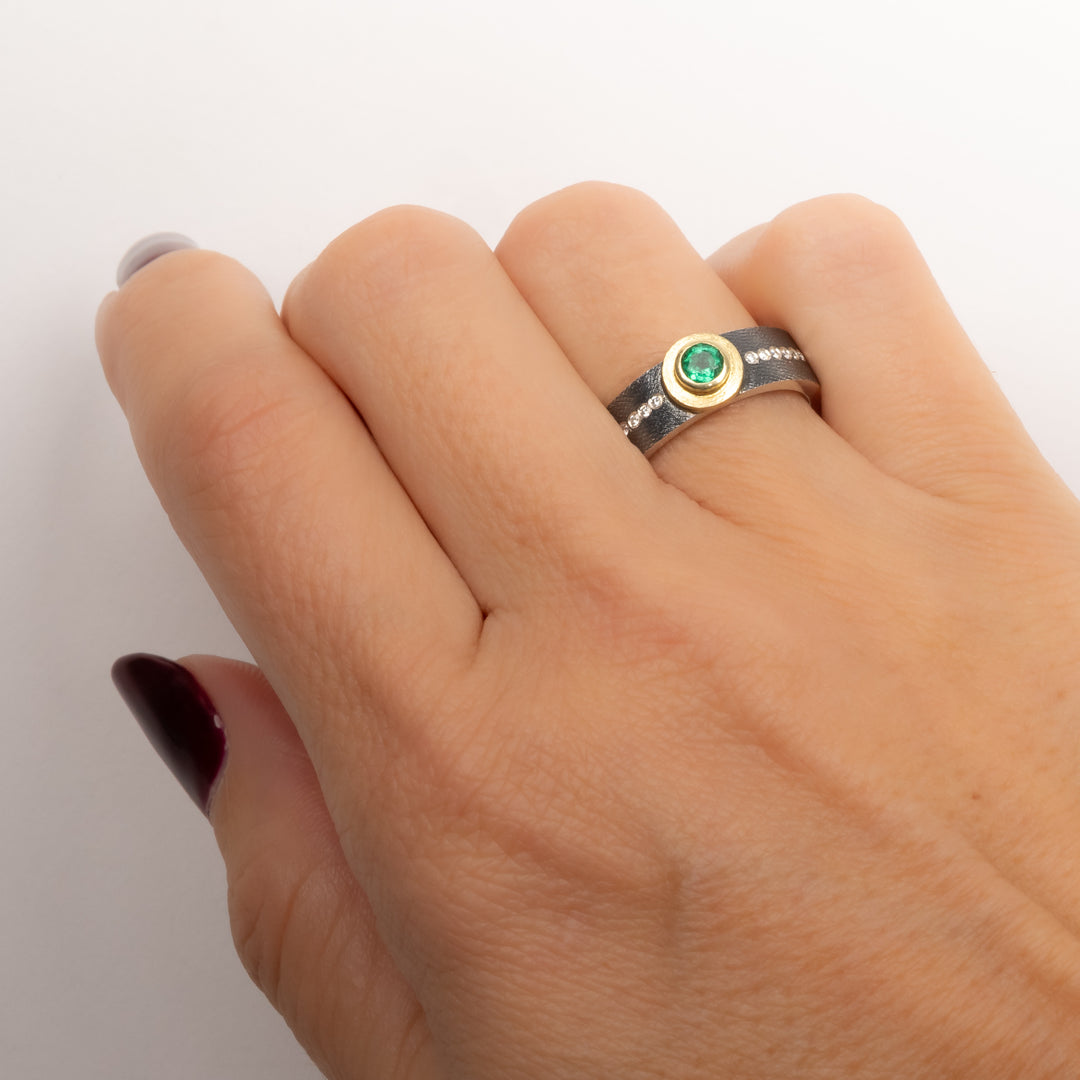 Trunk Show Junia Plus Emerald Ring