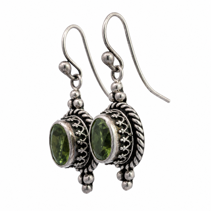 Peridot Drop Earrings
