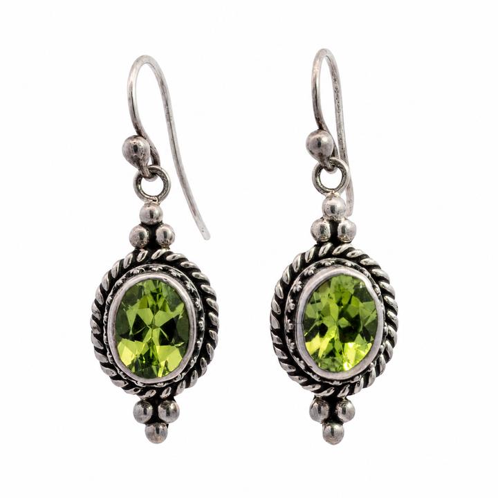 Peridot Drop Earrings