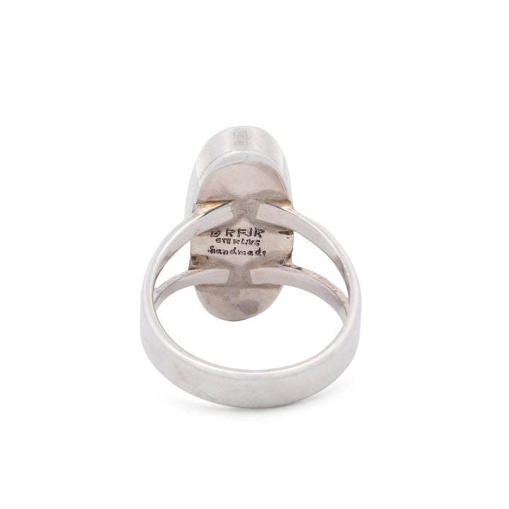 Small Oval Cactus Night Sky Inlay Ring