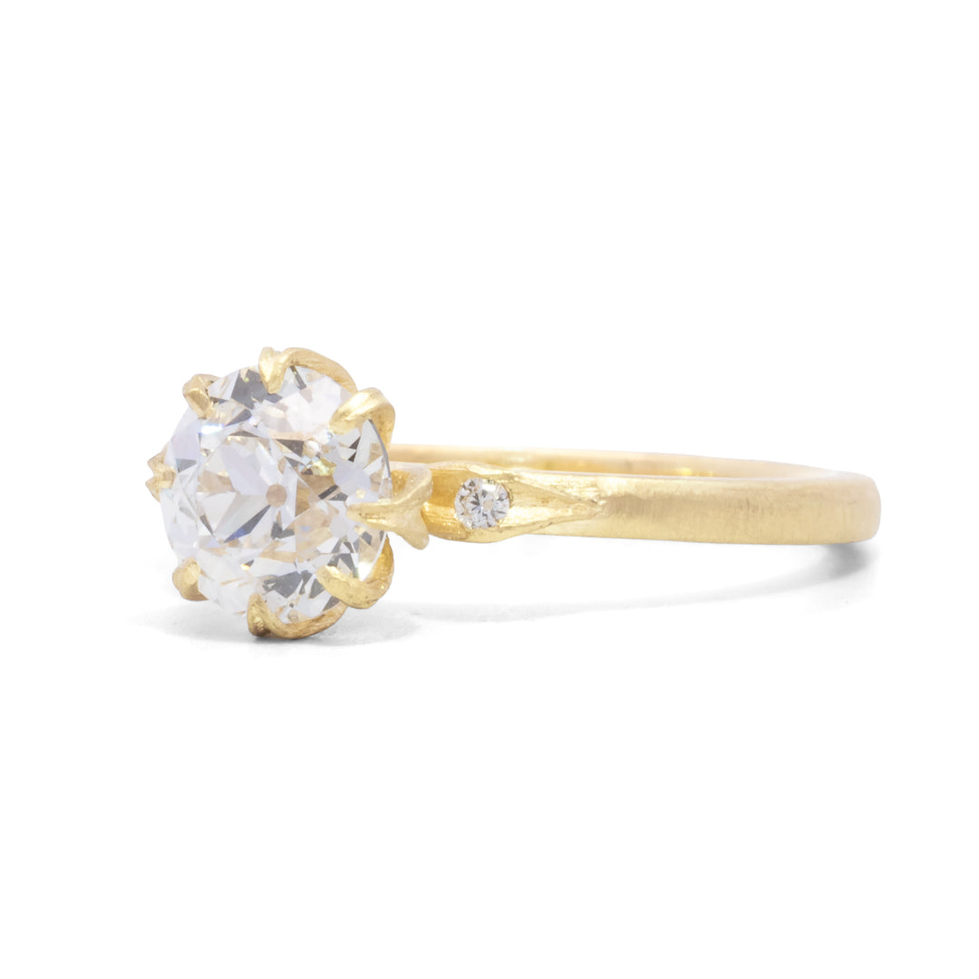 Lotus & Petal Diamond Ring